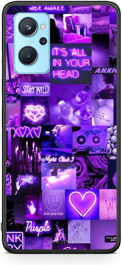 Smartfits Collage Stay Wild Back Cover Purple (Oppo A96)