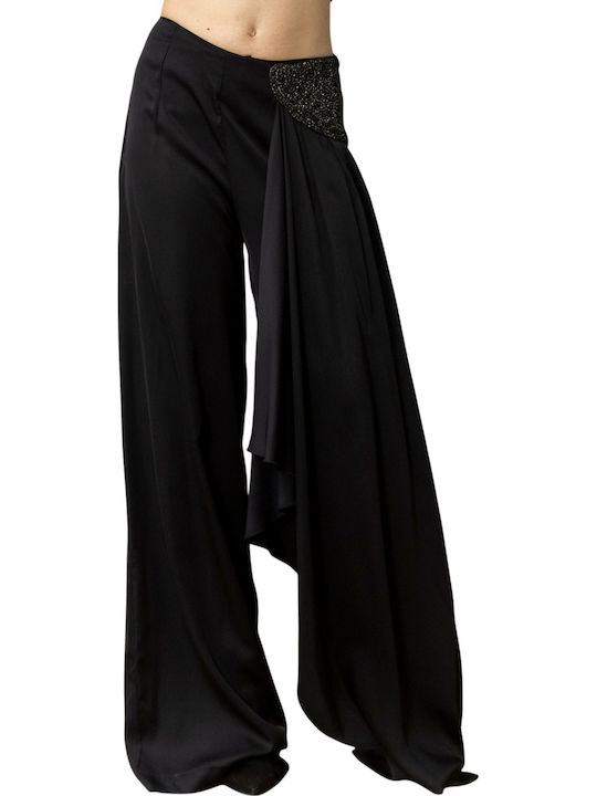Damen-Stoffhose Schwarz