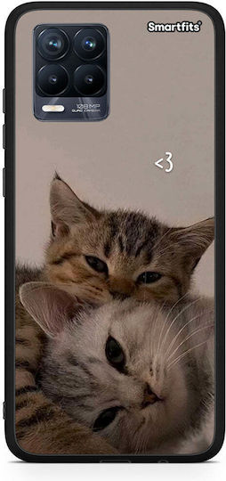 Smartfits Cats In Love Back Cover Beige (OnePlus 8 ProRealme 8/8 Pro)