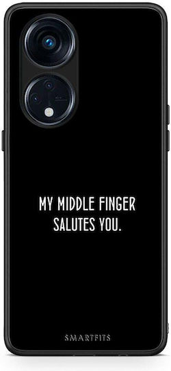 Smartfits Salute Back Cover Μαύρο (Oppo Reno8T 5G, A1 Pro)