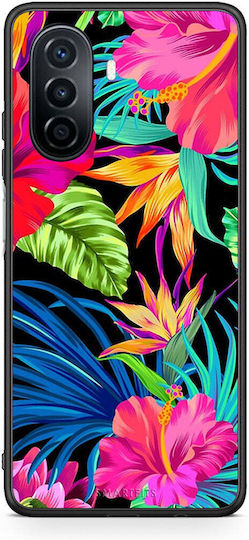 Smartfits Tropical Flowers Umschlag Rückseite Mehrfarbig (Huawei Nova Y70) 7557488509083_43050889740443