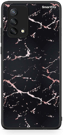Smartfits Marble Black Rosegold Back Cover Μαύρο (Oppo A74)