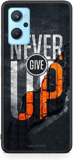 Smartfits Never Give Up Back Cover Μαύρο (Oppo A96)