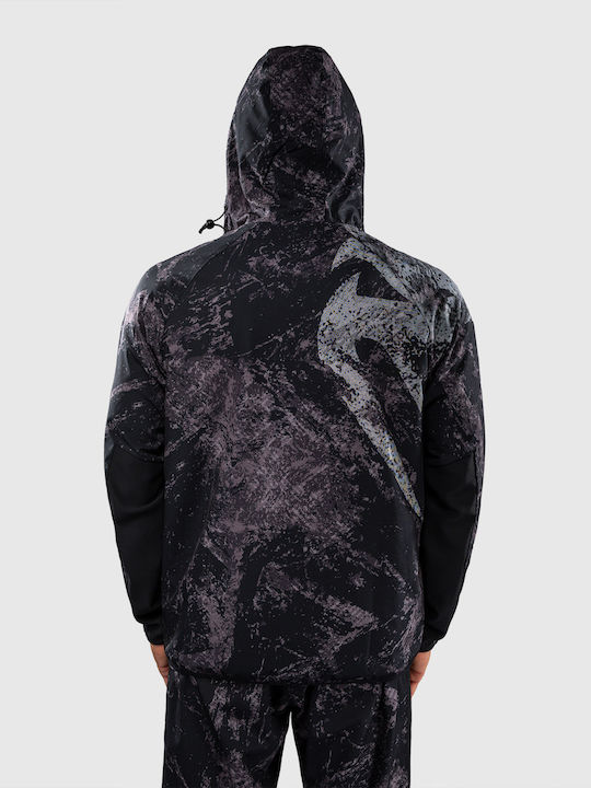 Men's Hooded Track Jacket Black/Grey