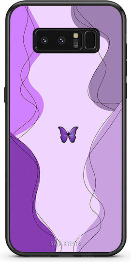 Smartfits Mariposa Back Cover Μωβ (Galaxy Note 8)