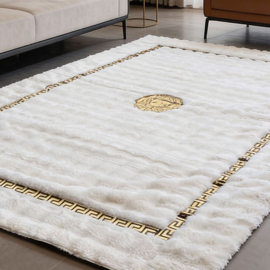 Kraft World 180x280cm Shaggy Γούνινο Λευκό, Crp-gold180x280-λευκό