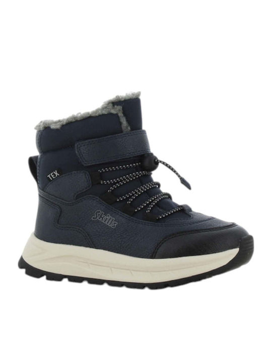 Anatomic Kids Snow Boots with Hoop and Loop Closure Blue