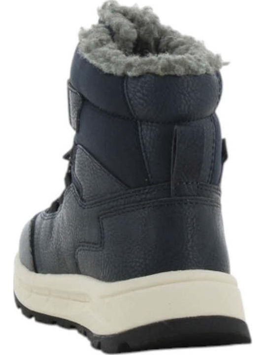 Anatomic Kids Snow Boots with Hoop and Loop Closure Blue