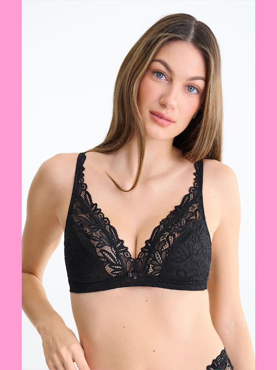 Tiara Black Bra without Padding & without Underwire