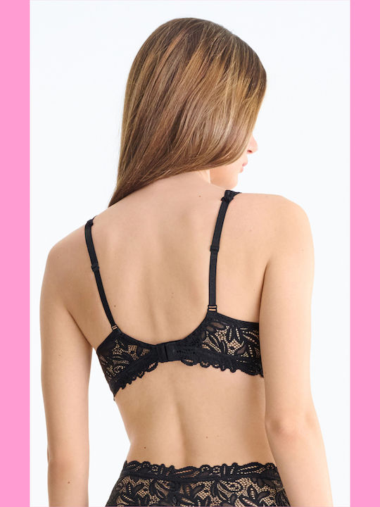Tiara Black Non-Padded Underwire Bra