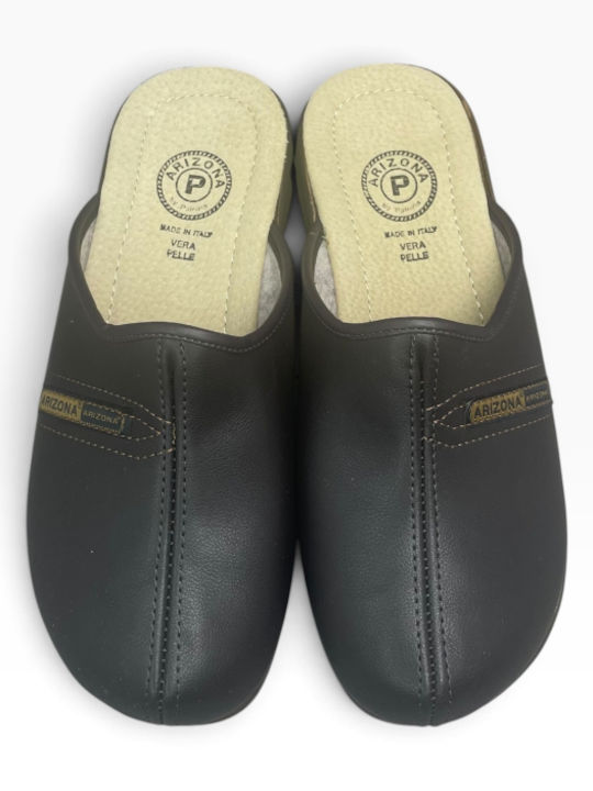 Men's Brown Anatomical Slippers AN-03413-2-7