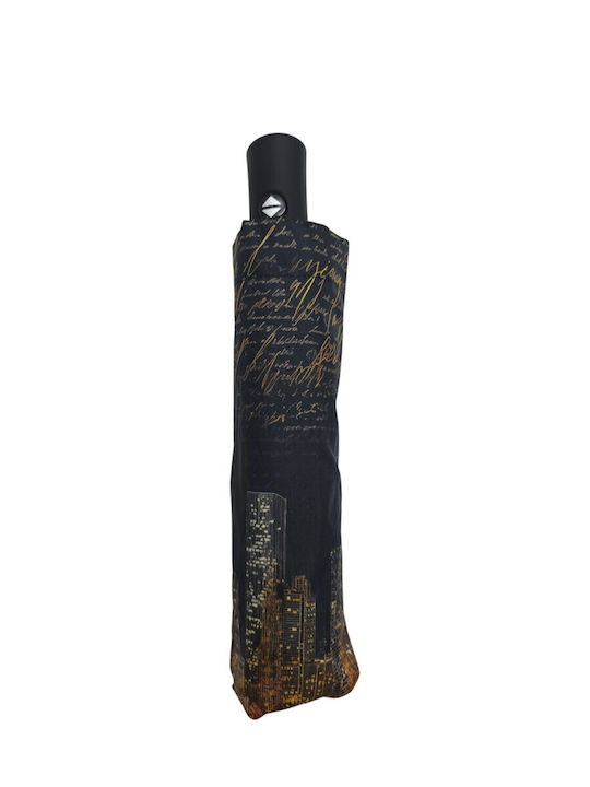 Windproof Automatic Compact Multicolour Rain Umbrella