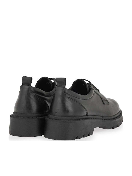 Leather Women's Moccasins in Black