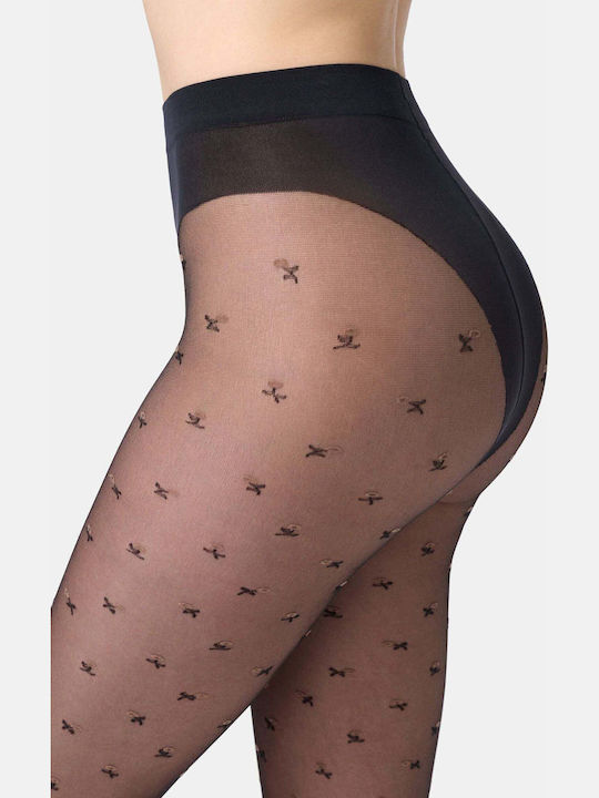 Women's Pantyhose 20 Den with Stitch Black