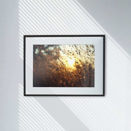 Golden Sunlight Poster Pst25121 50cm X 70cm Premium Black Wooden Frame-60570pd122353f55323