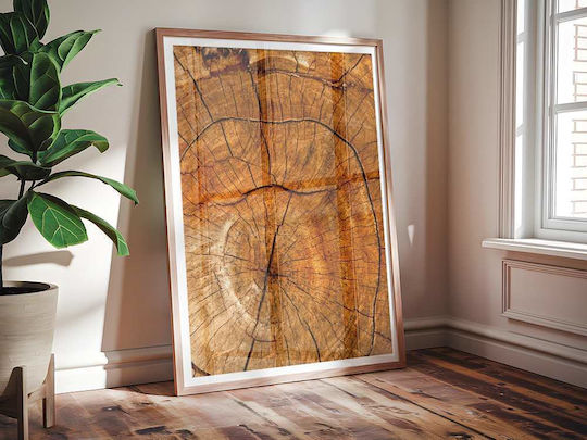 Poster Wooden Surface Pst25118 50cm X 70cm Premium Μαύρο Ξύλινο Κάδρο-60573pd122368f55323