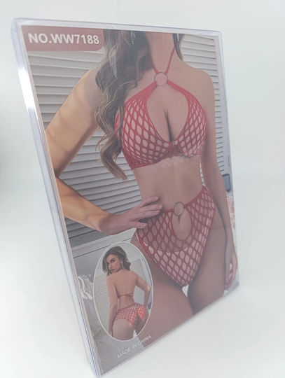 Set De Lenjerie Sexy Joanna Std Roșu