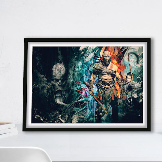 God Of War Ξύλινο 21x30 cm