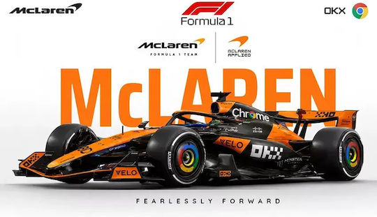 Poster Formula1 Mclaren Mastercard F1 Team F066 21cm X 30cm Κορνίζα Φυσικό Ξύλου Μπεζ 71702pd158752f55316