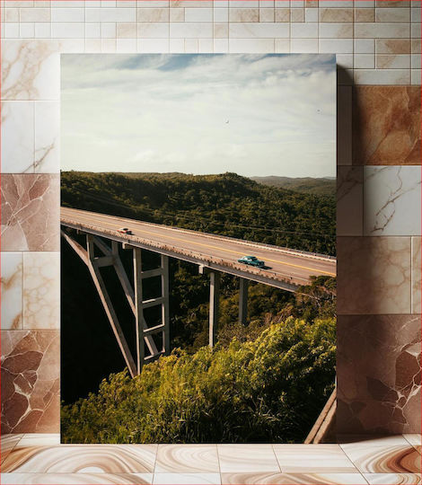 Bridge Over Forested Valley Γέφυρα Πάνω Από Τη Δασώδη Κοιλάδα Bridge Over Forested Valley Γέφυρα Πάνω Από Τη Δασώδη Κοιλάδα