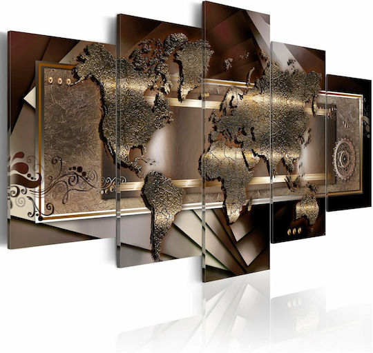 Polihome Chestnut Map Fabric 100x50 cm