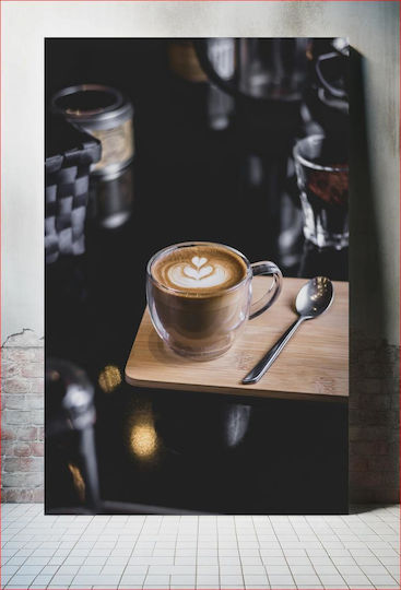 Elegantes Kaffeetassen-Gemälde 100x150 Elegantes Kaffeetassen-Gemälde 100x150