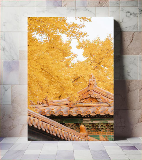 Golden Autumn At The Ancient Temple Χρυσό Φθινόπωρο Στον Αρχαίο Ναό
