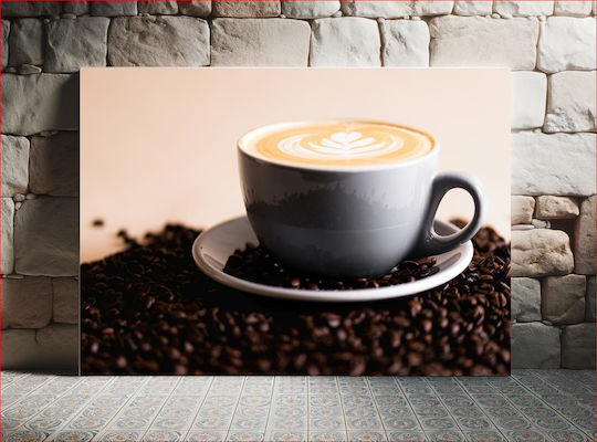 Cup Of Coffee With Beans Φλιτζάνι Καφέ Με Κόκκους 1 σε Καμβά