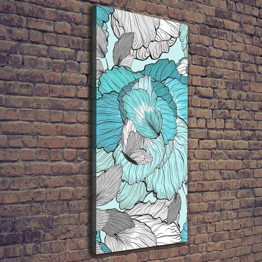 Panou De Perete Din Pânză Potrivit Pentru Orice Spațiu Design Floral 50x125 Cm