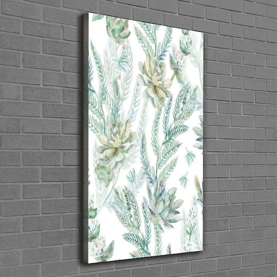 Decorare Interioară Panou De Perete Pânză Design Floral 60x120 Cm