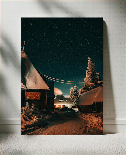 Snowy Night Under The Stars Χιονισμένη Νύχτα Κάτω Από Τα Αστέρια Snowy Night Under The Stars Χιονισμένη Νύχτα Κάτω Από Τα Αστέρια