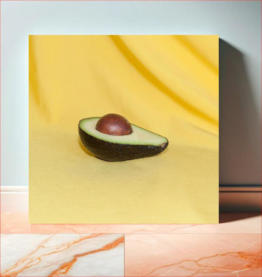 Avocado On Yellow Background Αβοκάντο Σε Κίτρινο Φόντο 1 Avocado On Yellow Background Αβοκάντο Σε Κίτρινο Φόντο 1