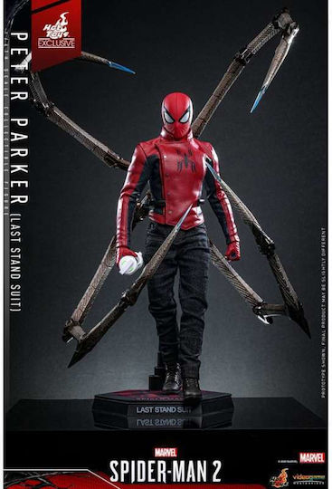 Spider-Man 2 Action Figure 1/6 Scale Peter Parker Last Stand Suit Hot Toys Exclusive 30cm Tall