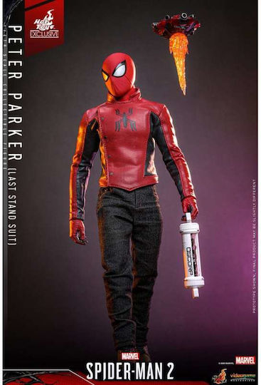Spider-Man 2 Action Figure 1/6 Scale Peter Parker Last Stand Suit Hot Toys Exclusive 30cm Tall