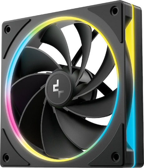 FL12-3 IN 1 Reverse Blade Case Fan 120mm (2150rpm / 55cfm) with RGB Lighting and 4-Pin PWM Connection 3pcs