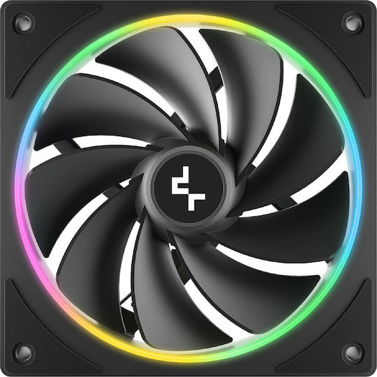 FL12-3 IN 1 Reverse Blade Case Fan 120mm (2150rpm / 55cfm) with RGB Lighting and 4-Pin PWM Connection 3pcs
