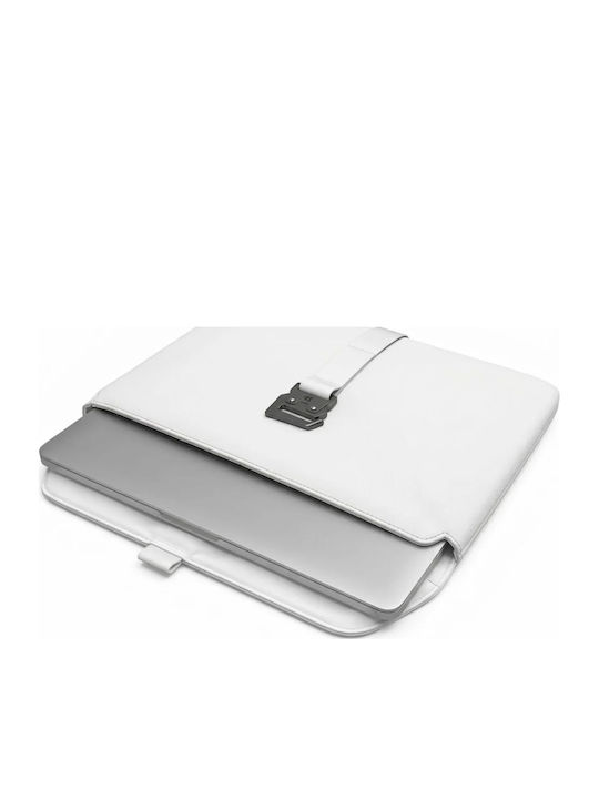 Db Bags Proper 2.0 13" Laptophülle aus elegantem weißem Kunstleder