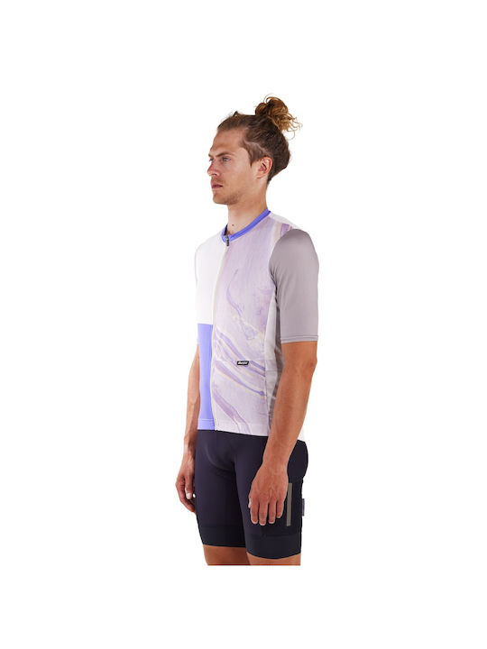 Santini Tricou De Ciclism Cu Mâneci Scurte Pentru Bărbați Violet