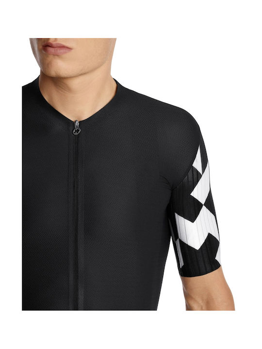 Assos Tricou De Ciclism Pentru Bărbați Mâneci Scurte Road Bike Negru