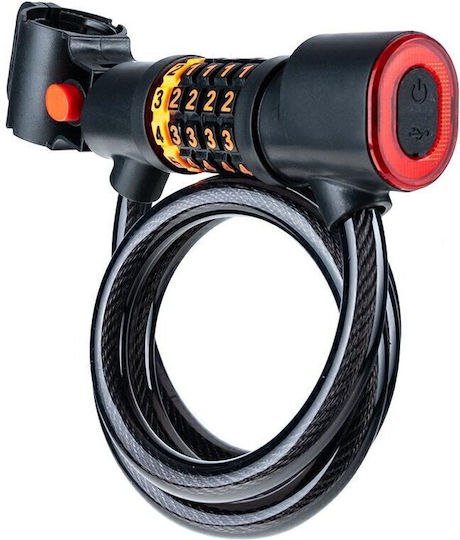 L47h Cable Lock Bicycle Code Light