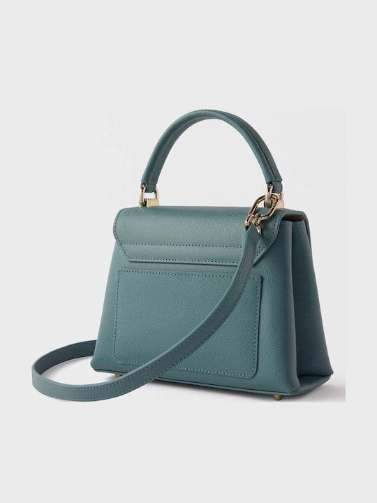 1927 Top Handle Damenhandtasche aus Leder zum Tragen in der Hand, über der Schulter oder Crossbody Cloud Blue