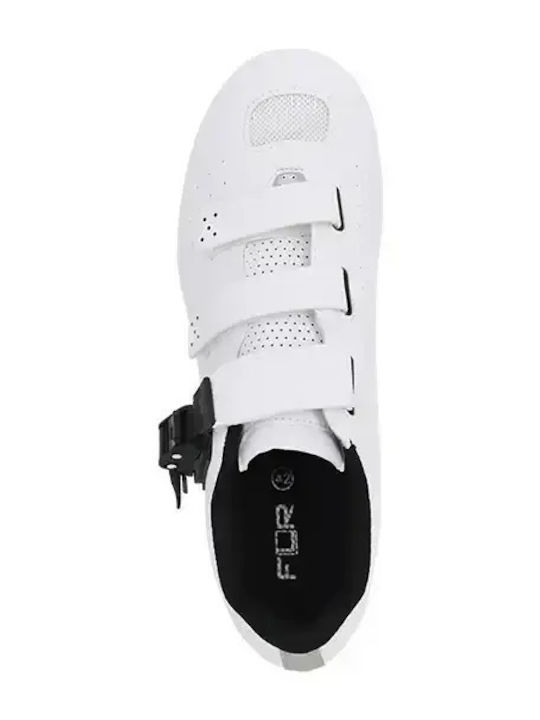 FLR F-17 Unisex Low Road Cycling Shoes White