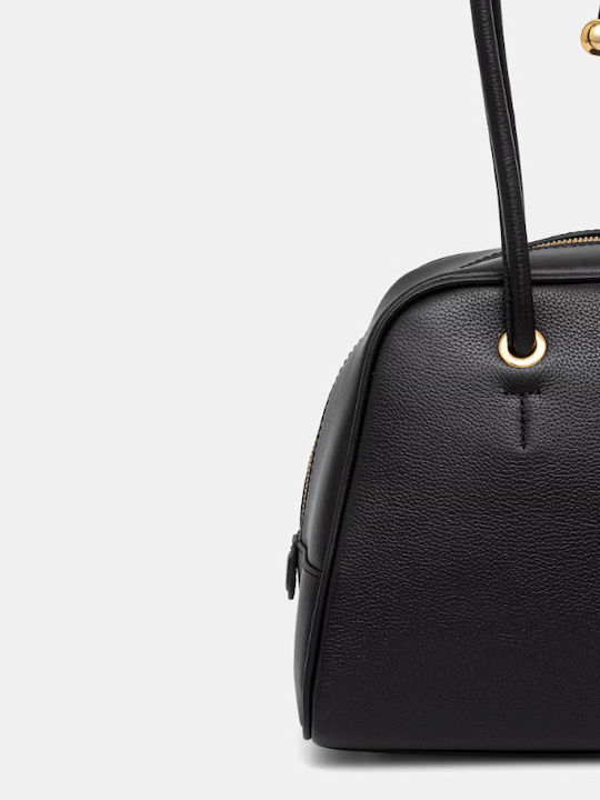 Leather Women's Satchel Bag Black