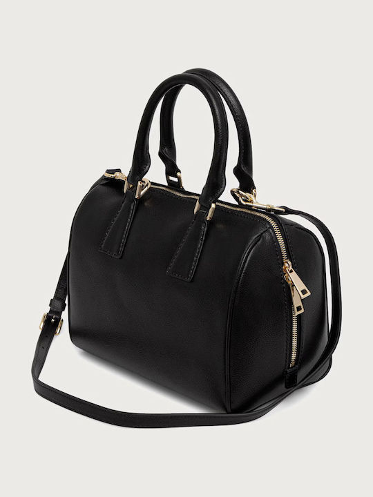 Olivia Damenhandtasche aus Leder zum Tragen in der Hand oder über der Schulter Nero