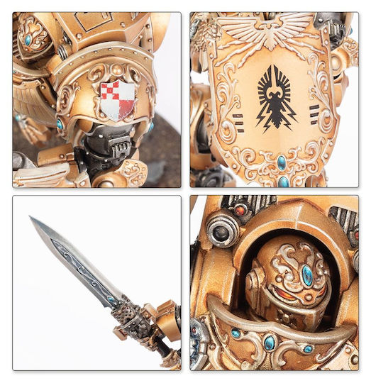 Miniatură Dreadnought Custodian Legio Custodes Warhammer Horus Heresy