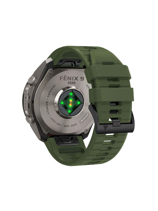 Tech-Protect Silicon Garmin Fenix 5 6 6 Pro 7 8 8 Pro E 9 9 Pro 47 mm Verde Militar 5906302399925 Tech-Protect Silicon Garmin Fenix 5 6 6 Pro 7 8 8 Pro E 9 9 Pro 47 mm Verde Militar 5906302399925