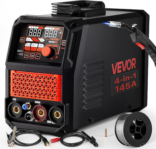 Vevor MIG-145 Inverter FCAW / MIG / MMA / TIG Welding Machine with Maximum Welding Current of 145A