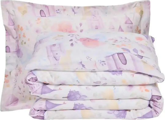 Das Home Παιδικό Πάπλωμα Μονό με Γέμιση Hollowfiber Lilac 160x240εκ.
