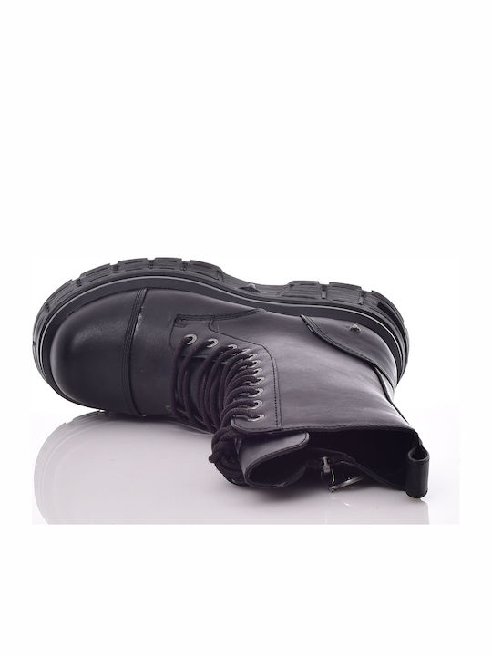 Damen-Kampfstiefel Schwarz
