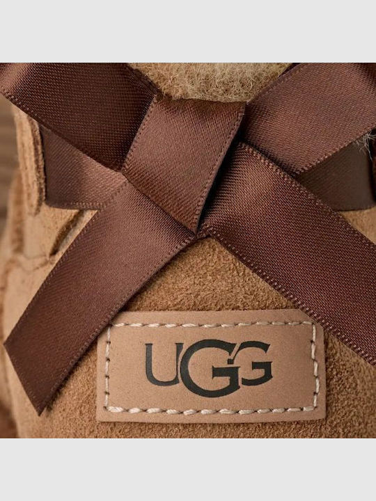 Ultra Mini Bailey Bow Дамски Боти от Кожа Пясъчни